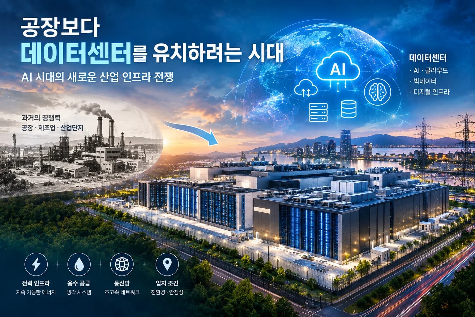 공장보다 데이터센터를 유치하려는 시대